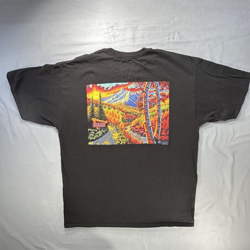 In-N-Out Colorado Short Sleeve Black Graphic Print T-shirt Men's‎ XL Fast Food - Picture 4 of 6